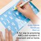 BAZIC Lettering Stencil Ruler Set, 20 mm, 2 Pack, Reusable Plastic Sheets, for Posters, Signs, DIY Stencil Art